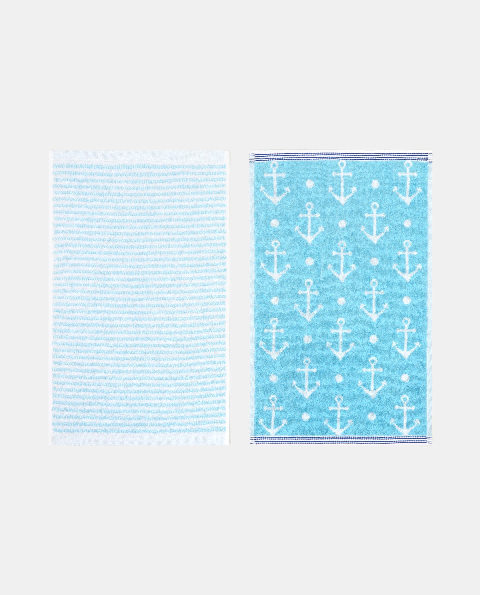 Set due asciugamani con decori