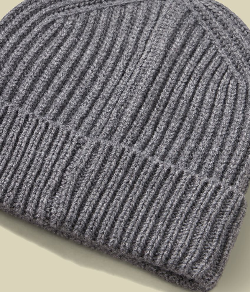 Cappello tricot misto lana uomo double 2 lana