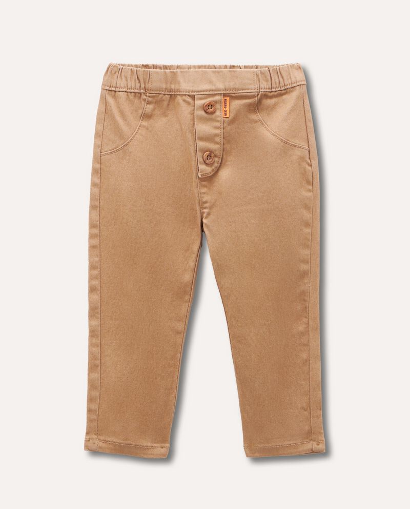 Pantaloni in misto cotone stretch neonato cover