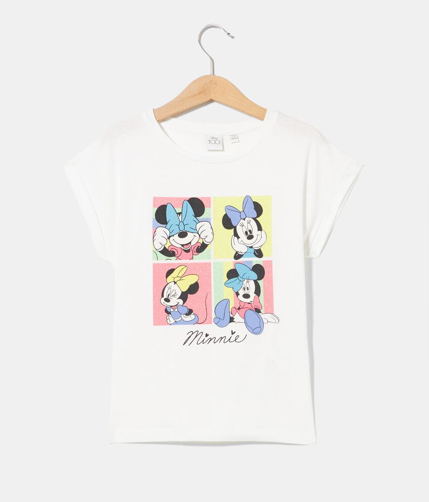 T-shirt in puro cotone stampa Disney bambina double 1 