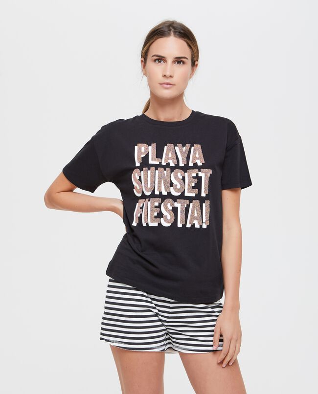 T-shirt donna fitness in puro cotone carousel 0