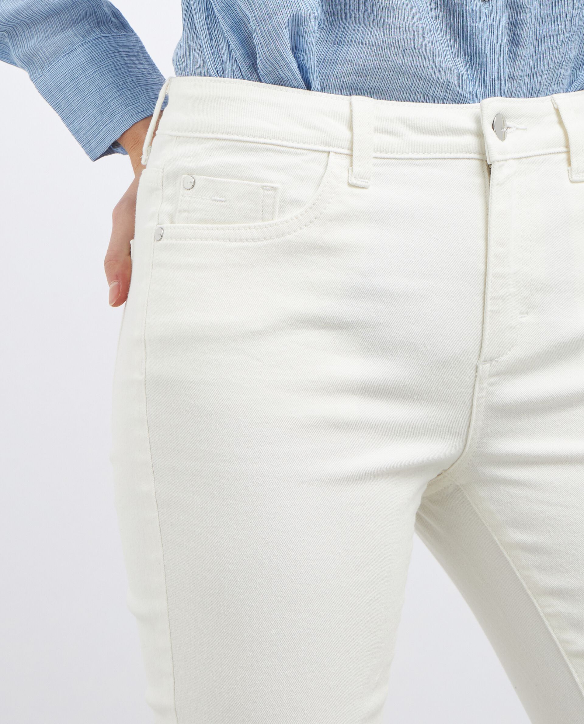 Jeans slim fit a vita alta donna