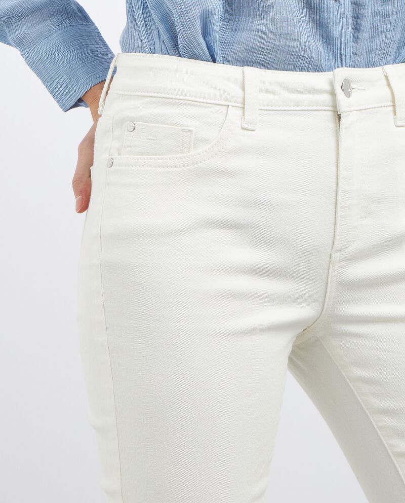 Jeans slim fit a vita alta donnadouble bordered 2 cotone