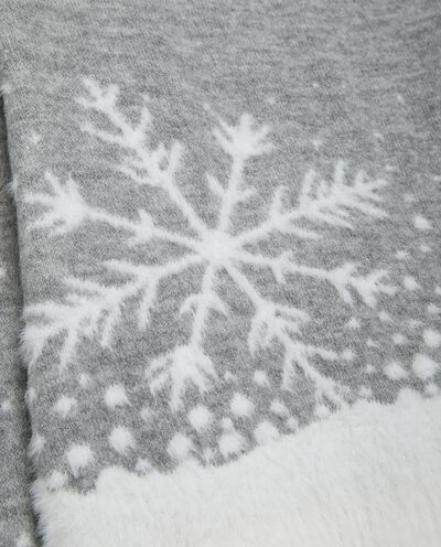 Tricot girocollo con motivo fiocchi di neve donna detail 1