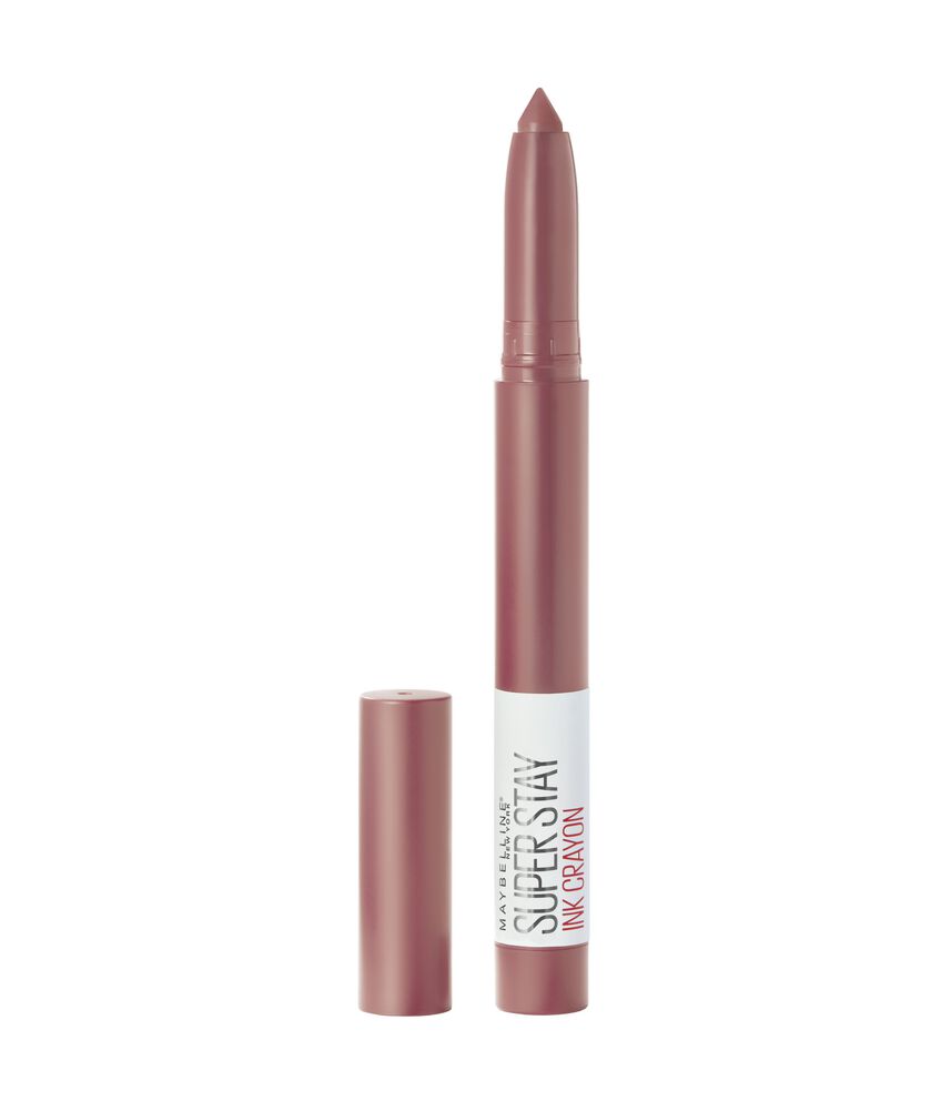 Maybelline New York SuperStay Ink Crayon, rossetto in penna a lunga tenuta, Lead the Way (15). double 2 