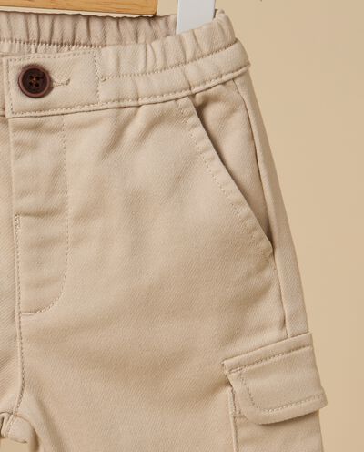 Pantaloni cargo in misto cotone neonato detail 1