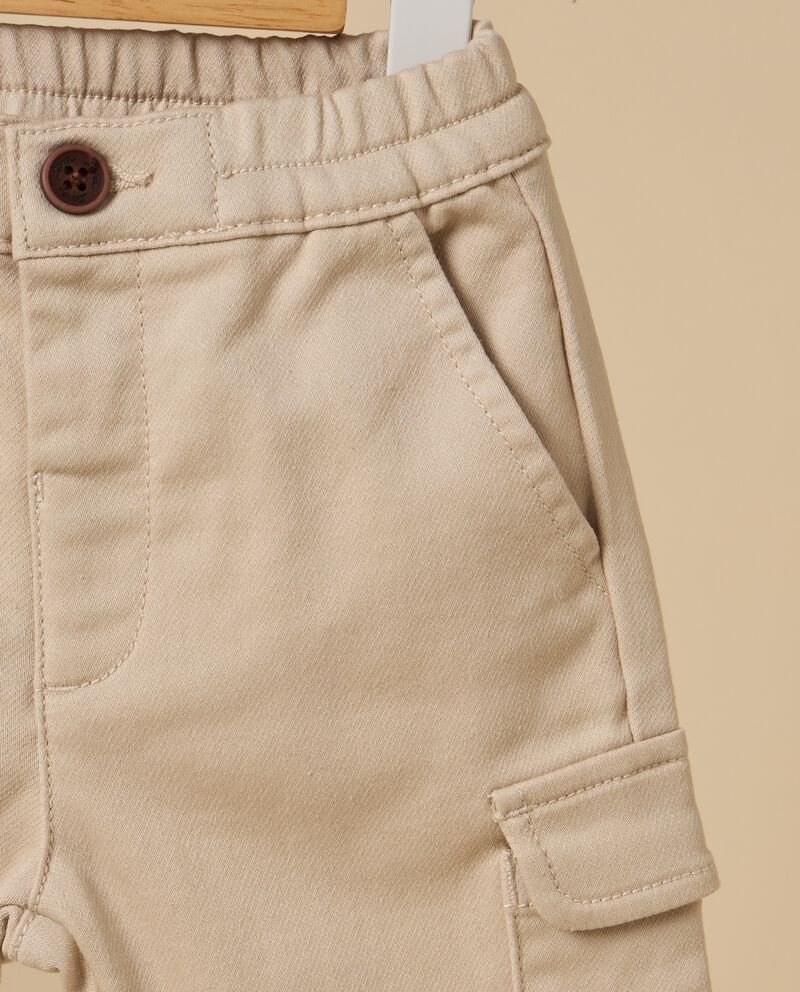 Pantaloni cargo in misto cotone neonatodouble bordered 1 cotone