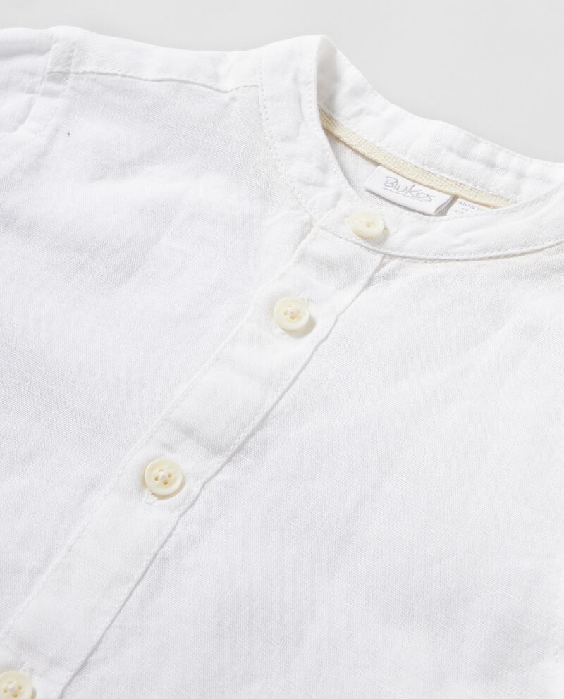 Camicia in misto lino neonato single tile 1 