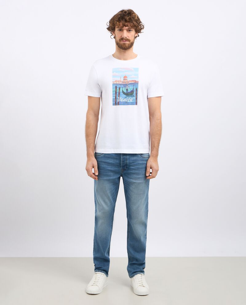 Jeans con effetto bleach slim fit uomo cover