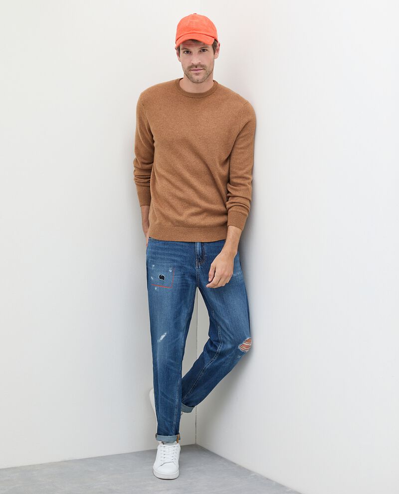 Jeans strappati regular fit uomo single tile 0 cotone