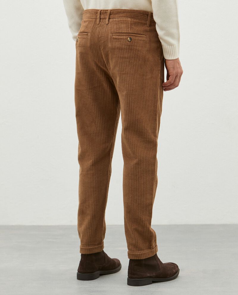 Pantaloni chino di puro cotone in velluto a coste uomo single tile 1 