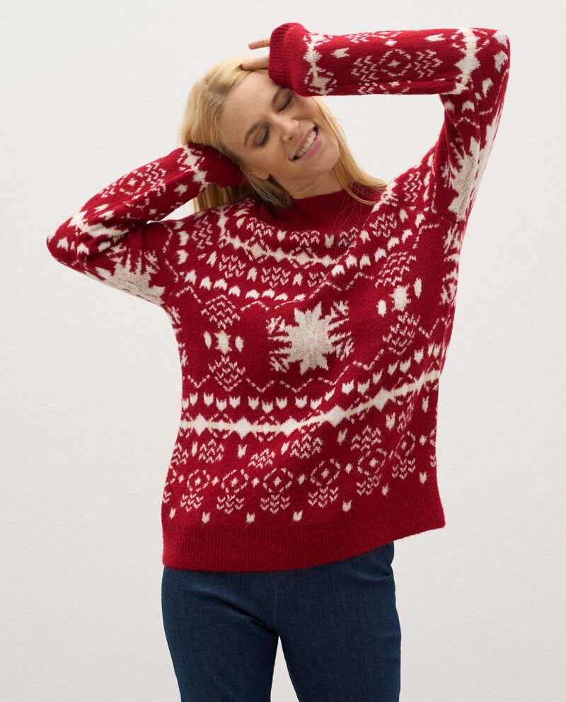 Maglione tricot natalizio donna cover