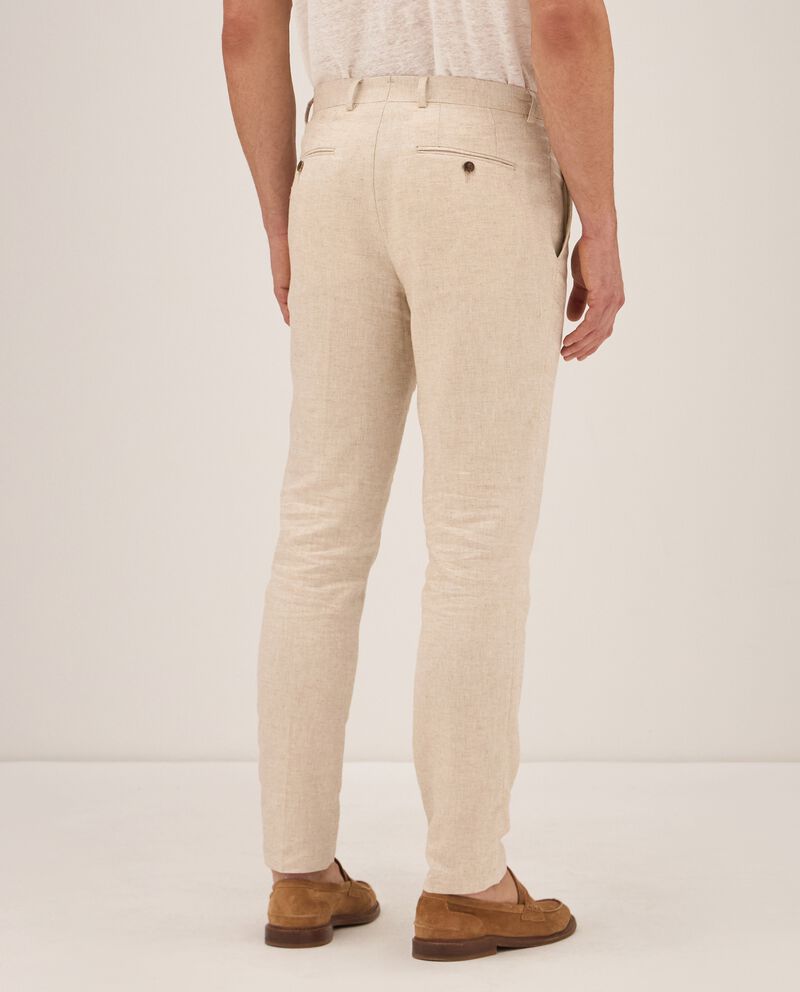 Pantalone Rumford in misto lino uomo single tile 1 cotone