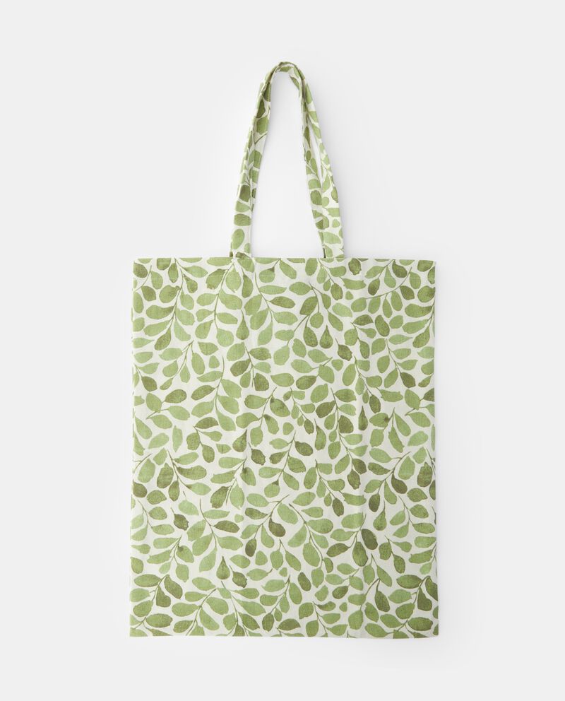 Shopping bag in puro cotone biologicodouble bordered 0 cotone