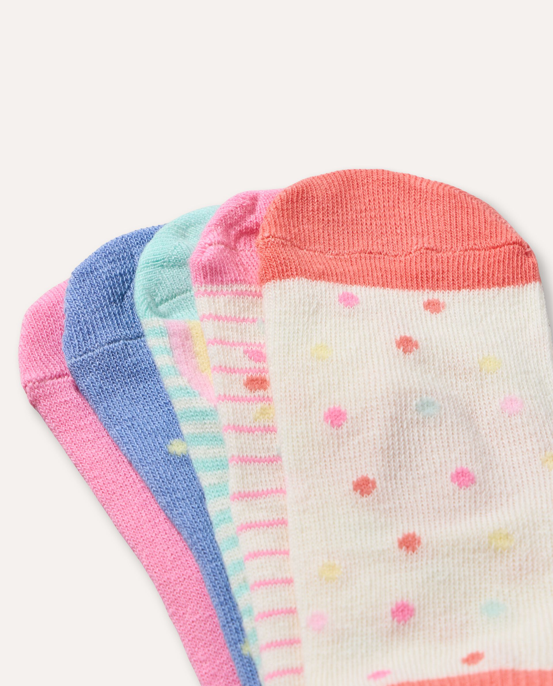 Pack 5 calze in cotone stretch neonata