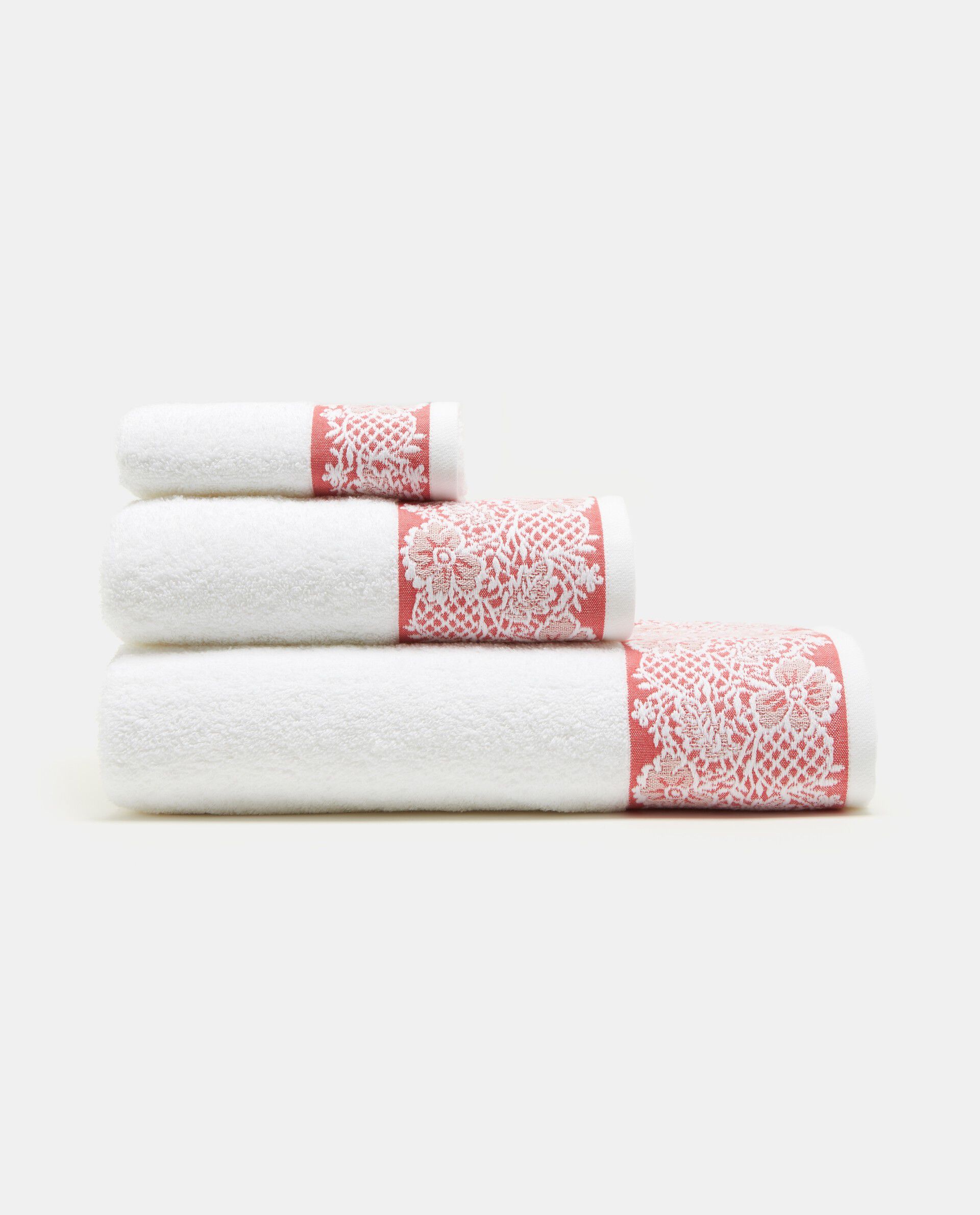Asciugamano cotone bordo jacquard