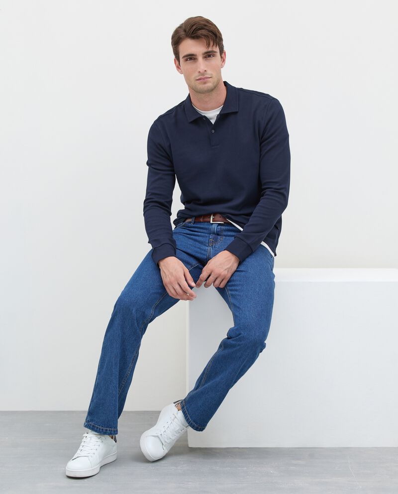 Jeans slim comfort in misto cotone uomo single tile 0 