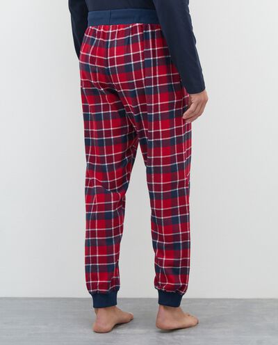 Pantalone pigiama in flanella di puro cotone uomo detail 1
