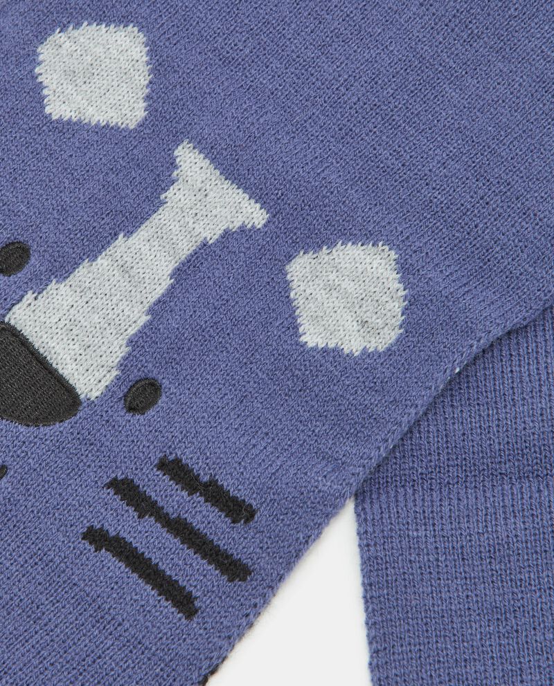 Sciarpa tricot con ricami neonato single tile 1 