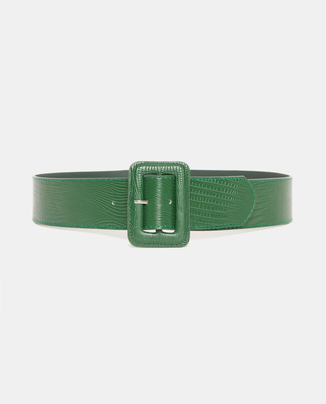 Cintura verde effetto pitone donna carousel 0