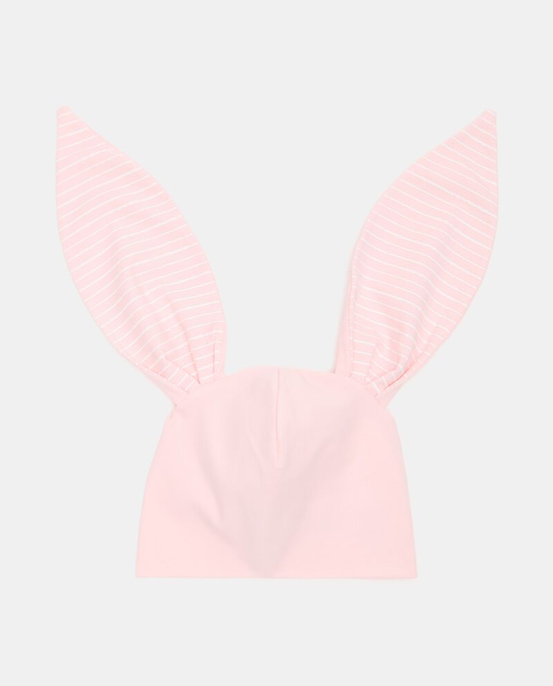 Berretto in felpa elasticizzata a forma di coniglietto neonata cover