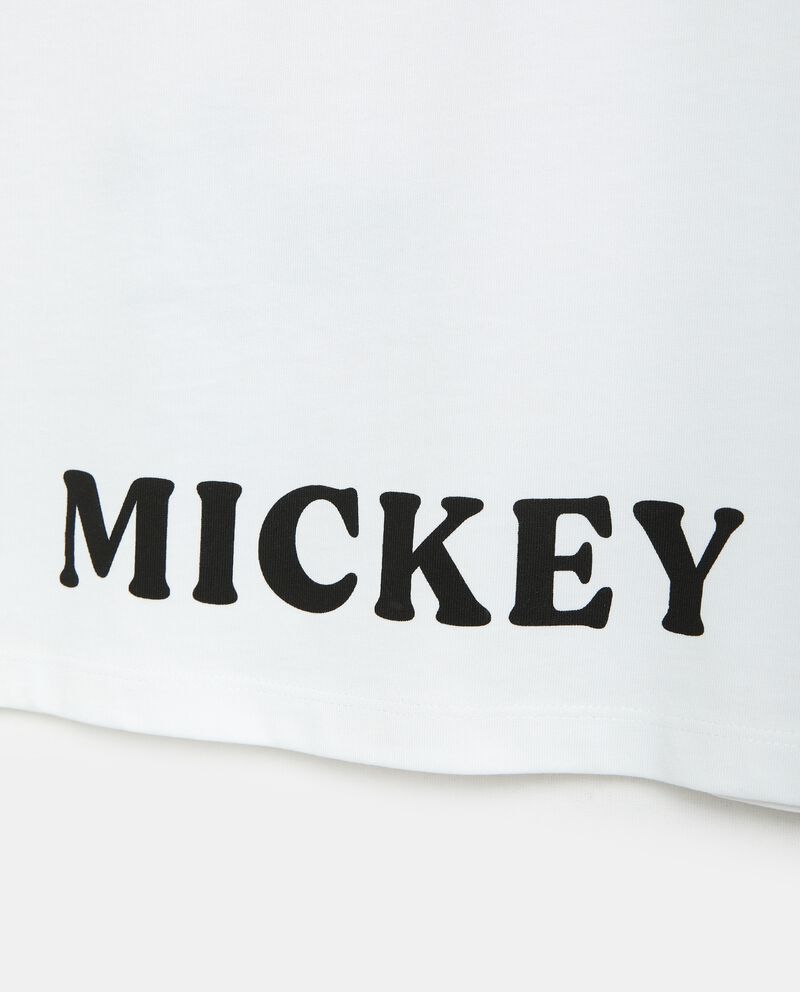 T-shirt con stampa Minnie e Mickey in puro cotone bambina single tile 1 