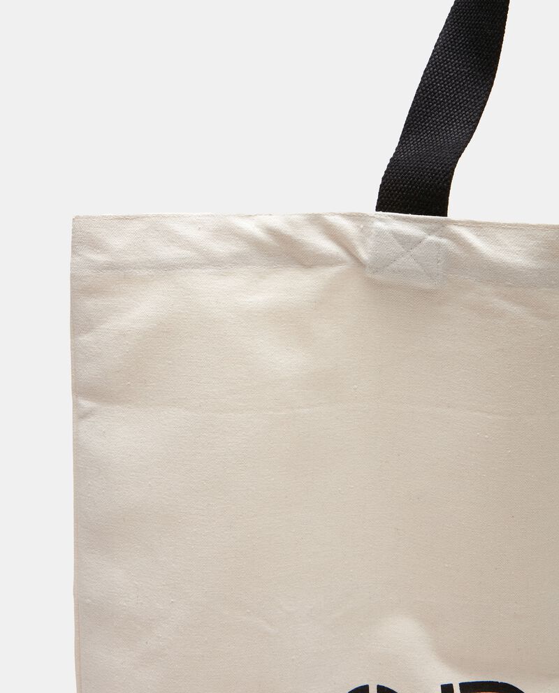 Shopping bag cotone riciclato single tile 1 cotone