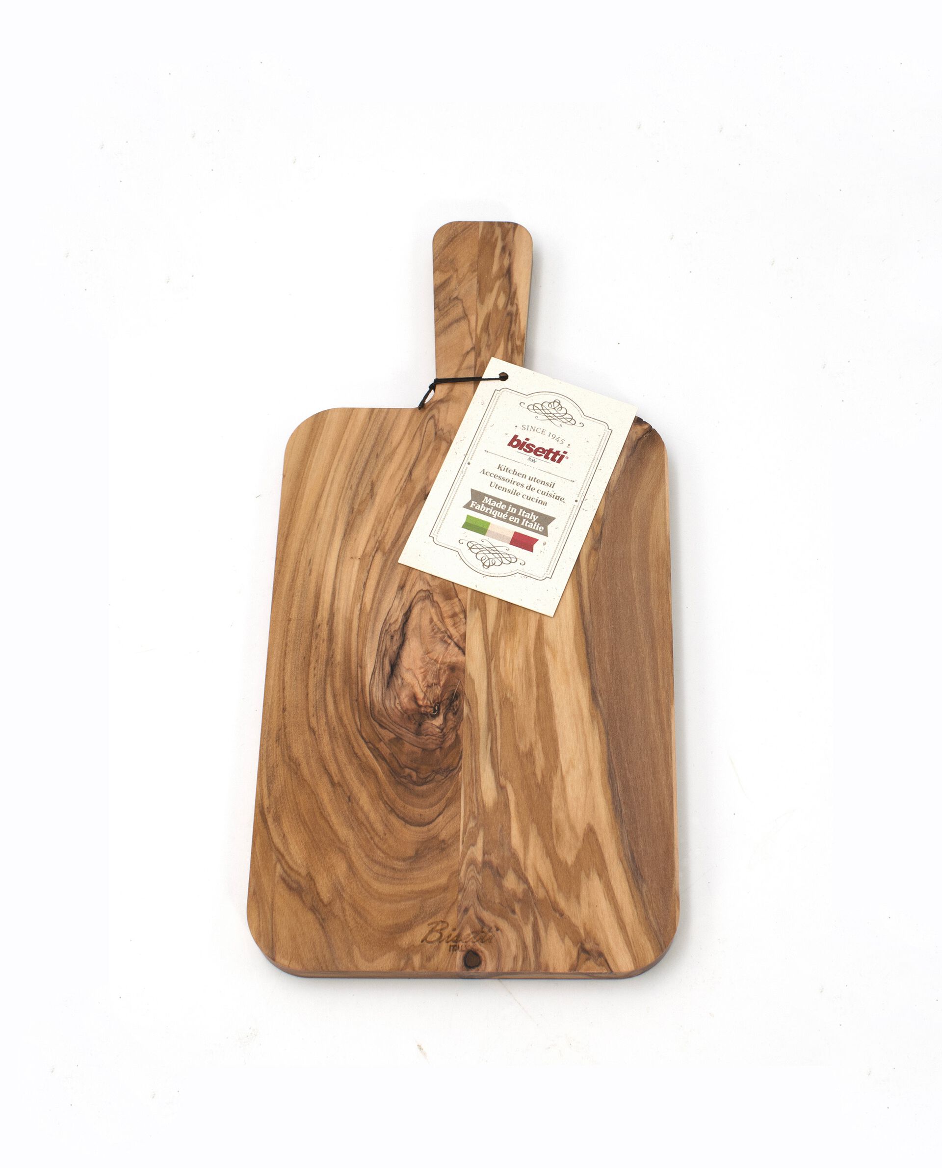 Tagliere piccolo in legno di ulivo massello Made in Italy