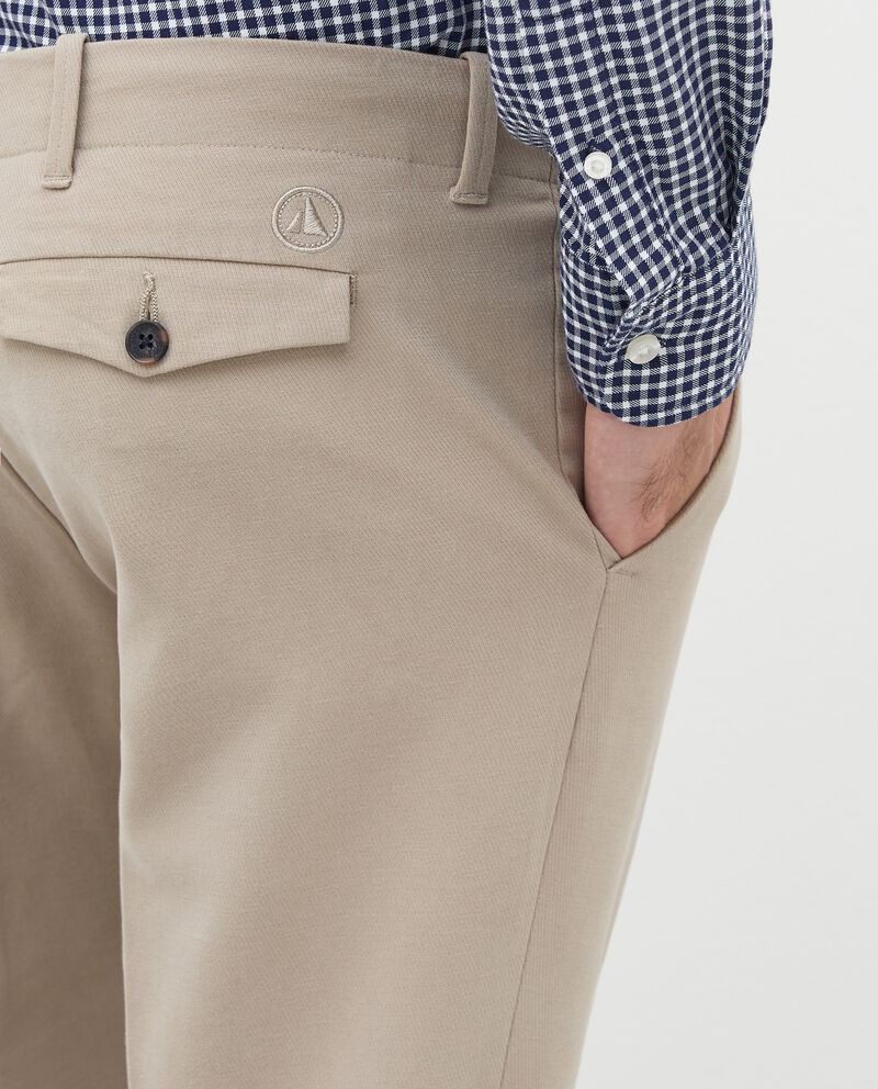 Pantalone in cotone stretch a costine uomo single tile 2 