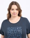 T-shirt fitness in puro cotone donna curvy