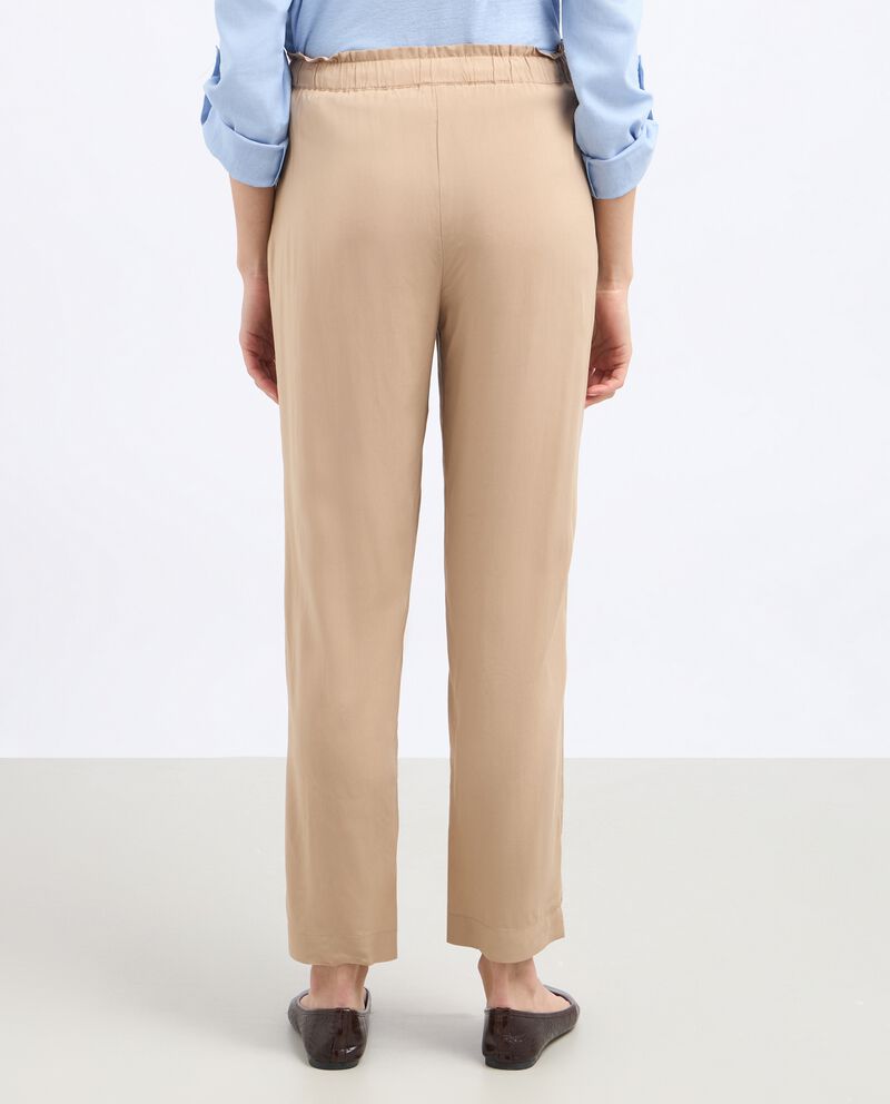 Pantaloni in pura viscosa donnadouble bordered 1 