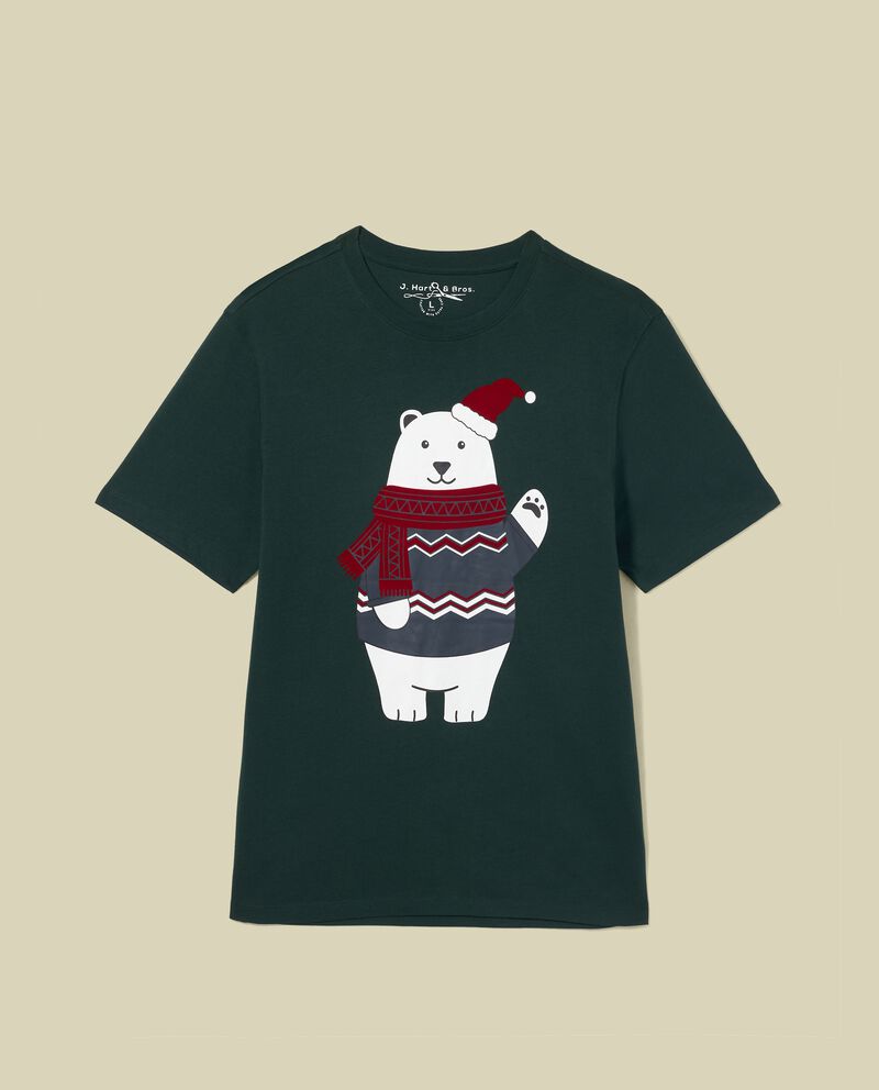 T-shirt in puro cotone Natale single tile 0 