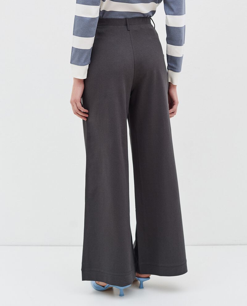 Pantaloni fondo ampio in puro cotone donna single tile 1 