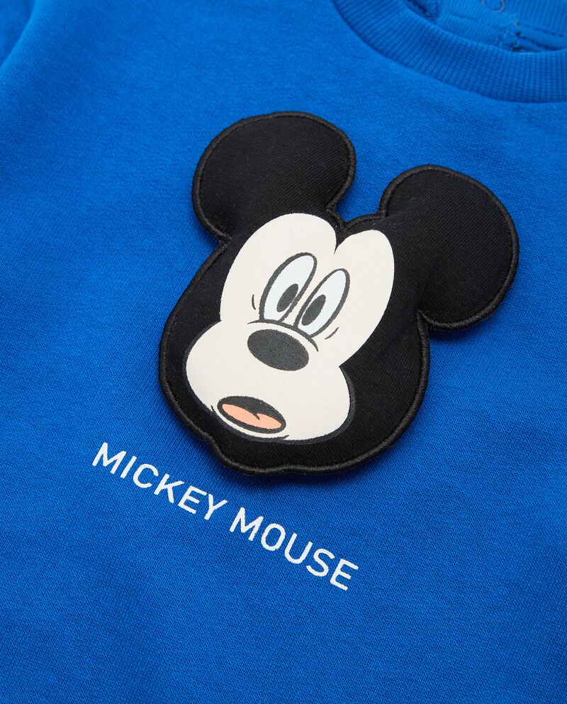 Felpa girocollo con Mickey in misto cotone neonatodouble bordered 1 