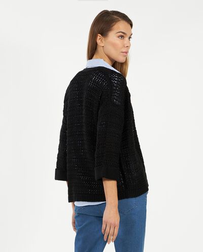 Cardigan aperto in tricot donna detail 2