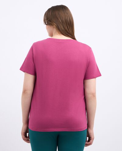 T-shirt fitness in puro cotone donna curvy detail 1