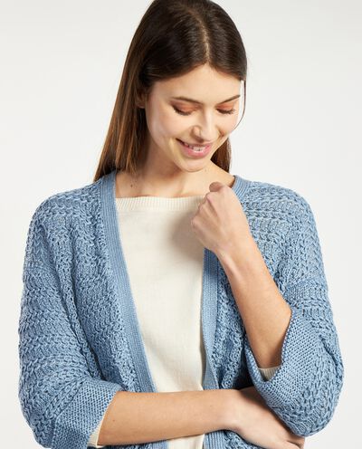 Cardigan tricot aperto donna detail 2