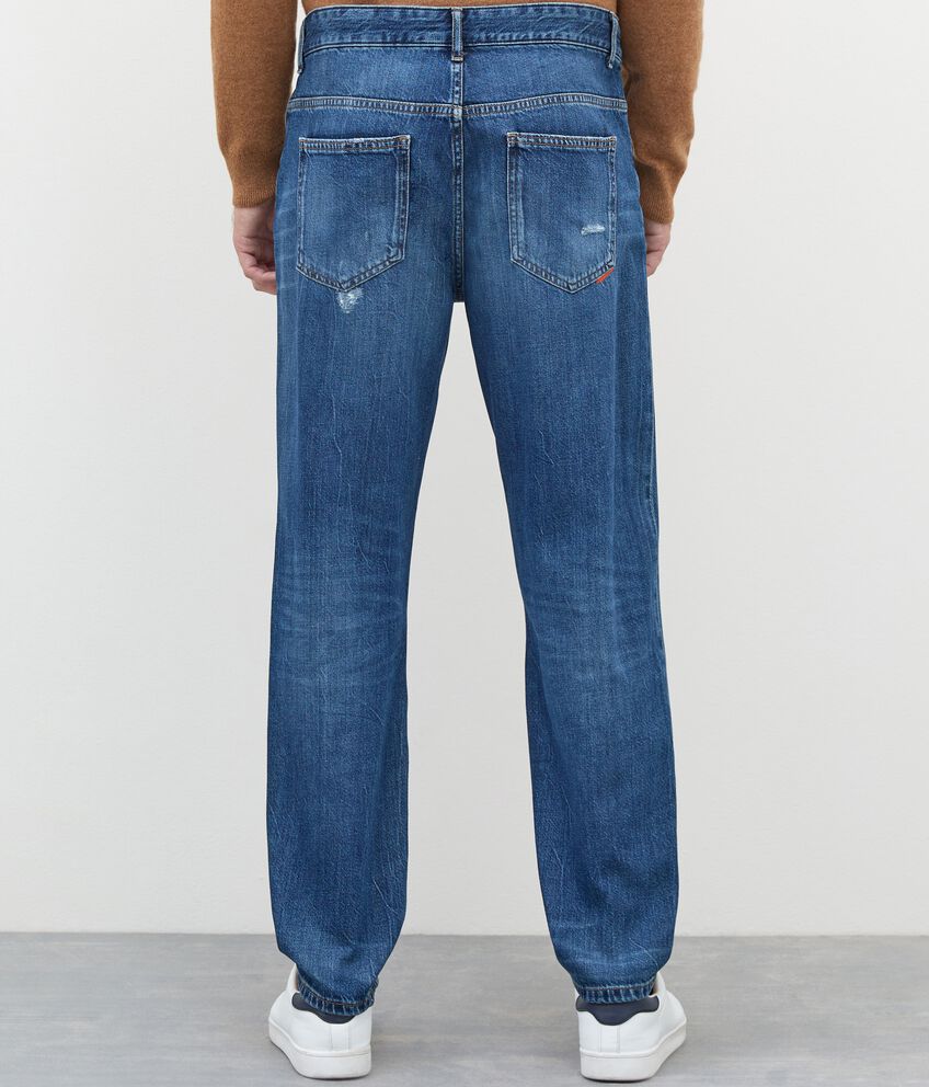 Jeans strappati regular fit uomo double 2 cotone