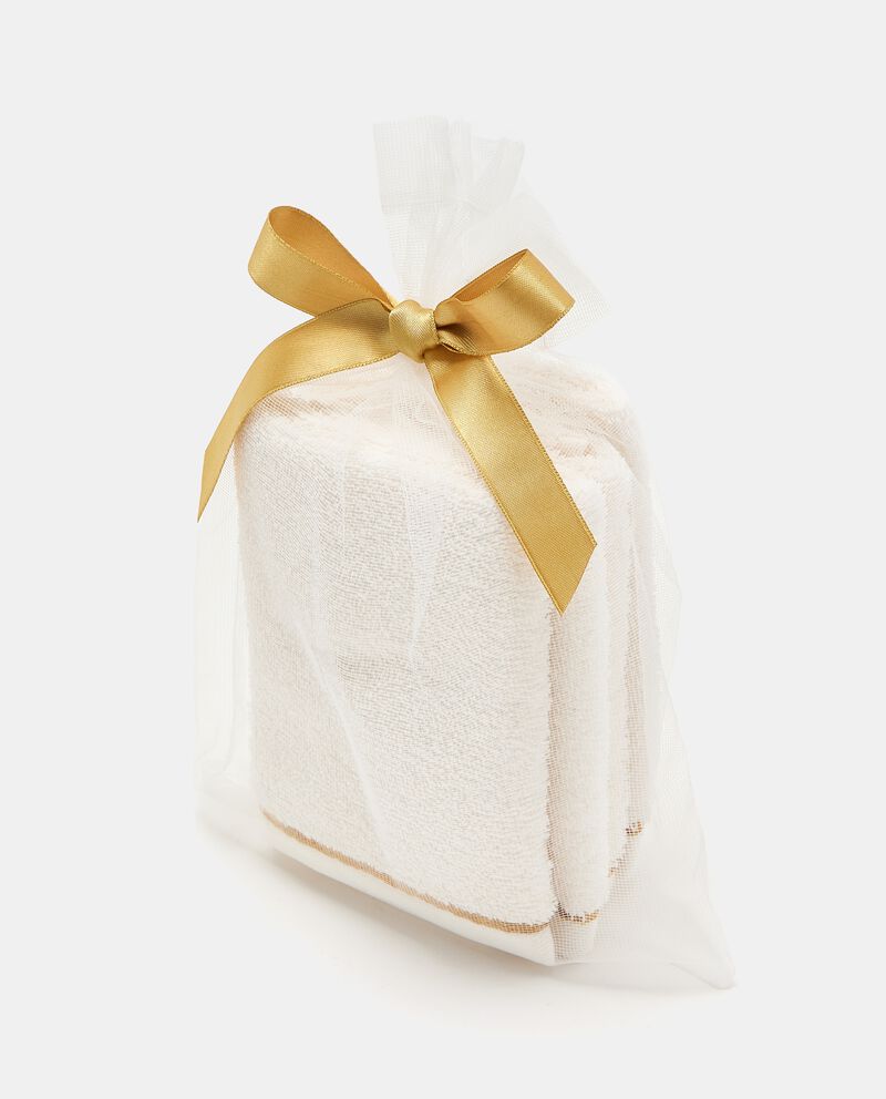 Gift bag set 4 lavette in puro cotone cover