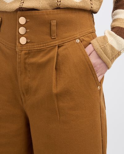 Pantaloni palazzo in puro cotone donna detail 2