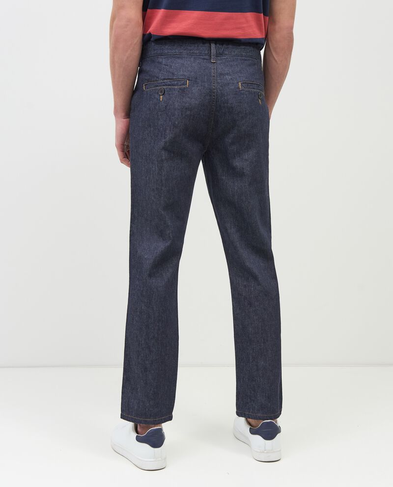Jeans regular in lino misto cotone uomo single tile 1 