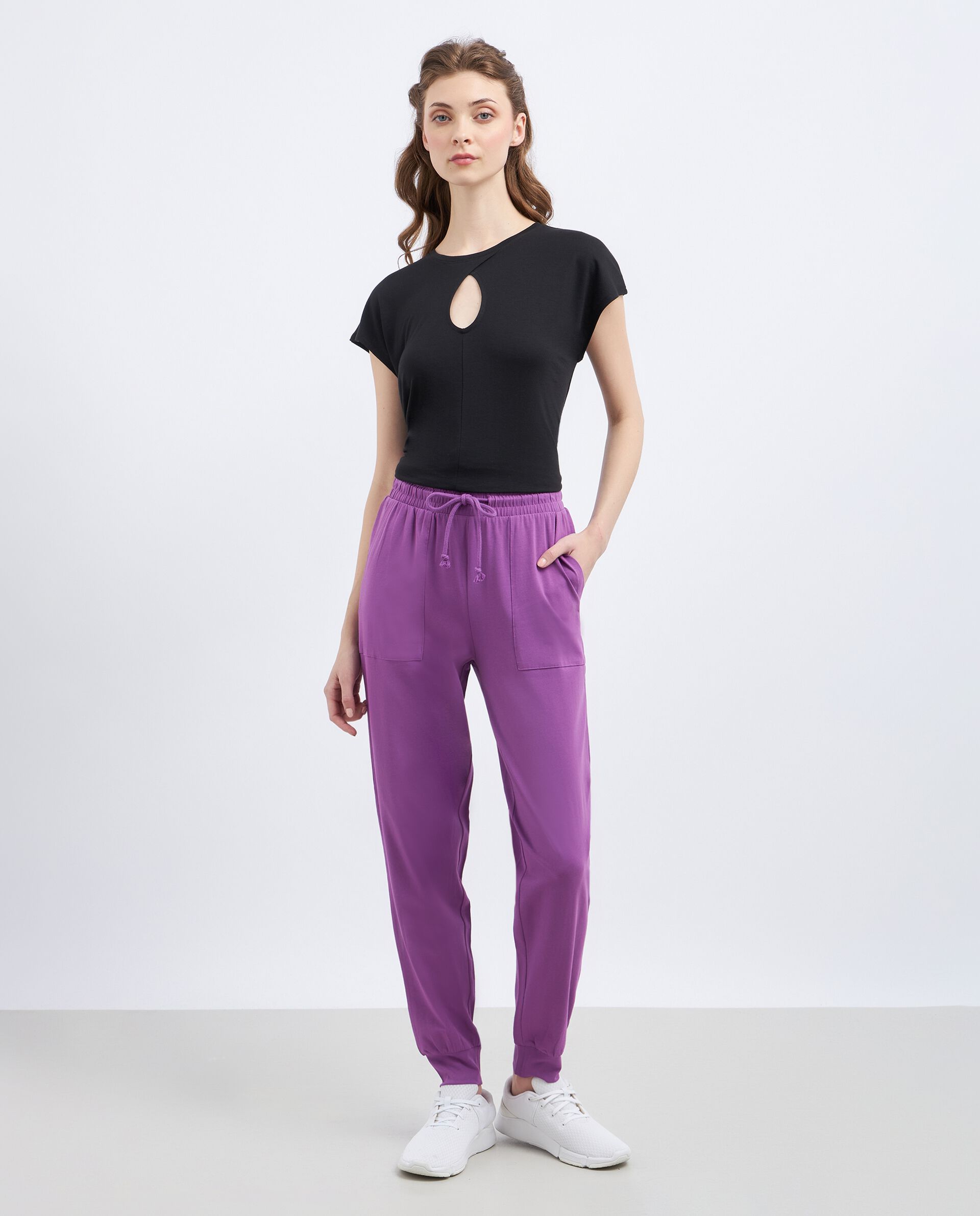 Jogger in cotone stretch Holistic Fitness donna