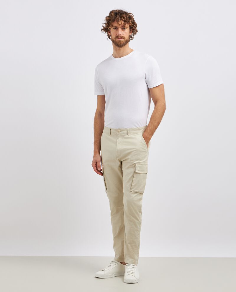 Pantaloni cargo in puro cotone uomodouble bordered 0 cotone