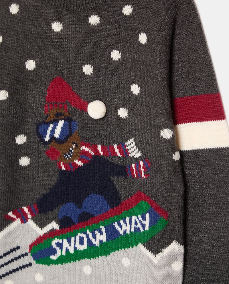 Girocollo tricot con decoro natalizio ragazzo single tile 1 