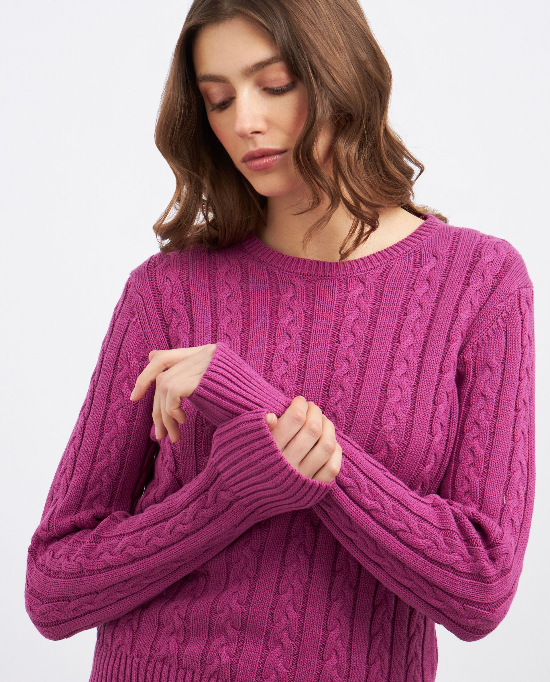 Pullover tricot in puro cotone donna