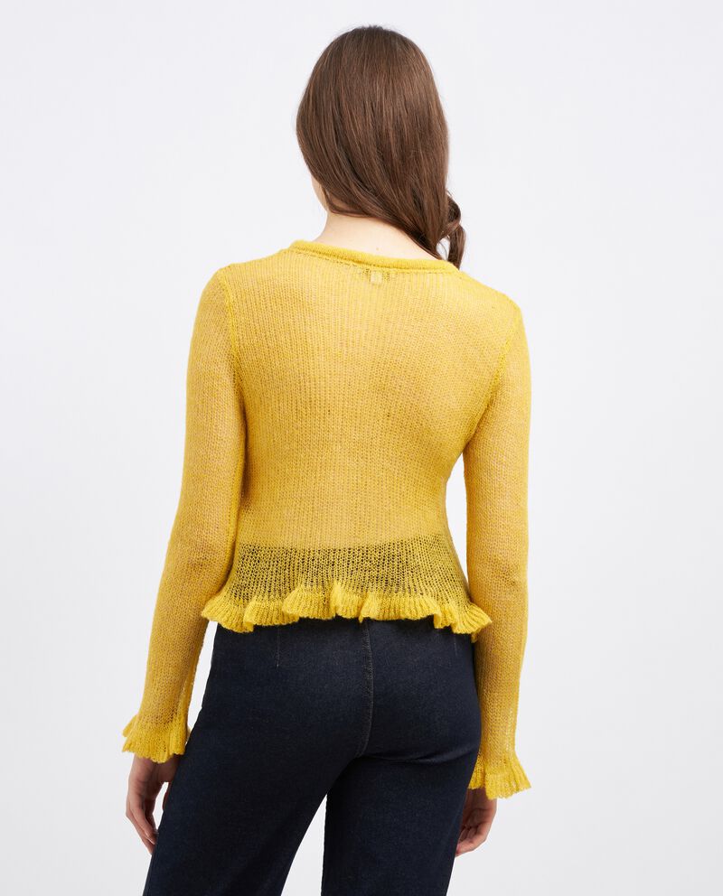 Pullover tricot misto lana donnadouble bordered 1 cotone