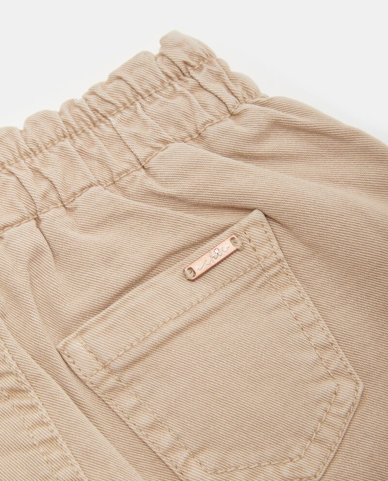 Shorts in cotone con vita paperbag neonata single tile 1 