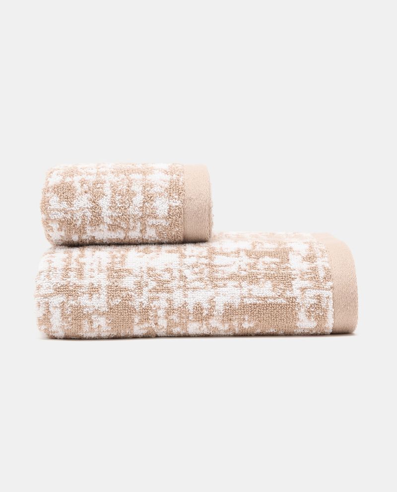 Asciugamano marmorizzato in puro cotone cover