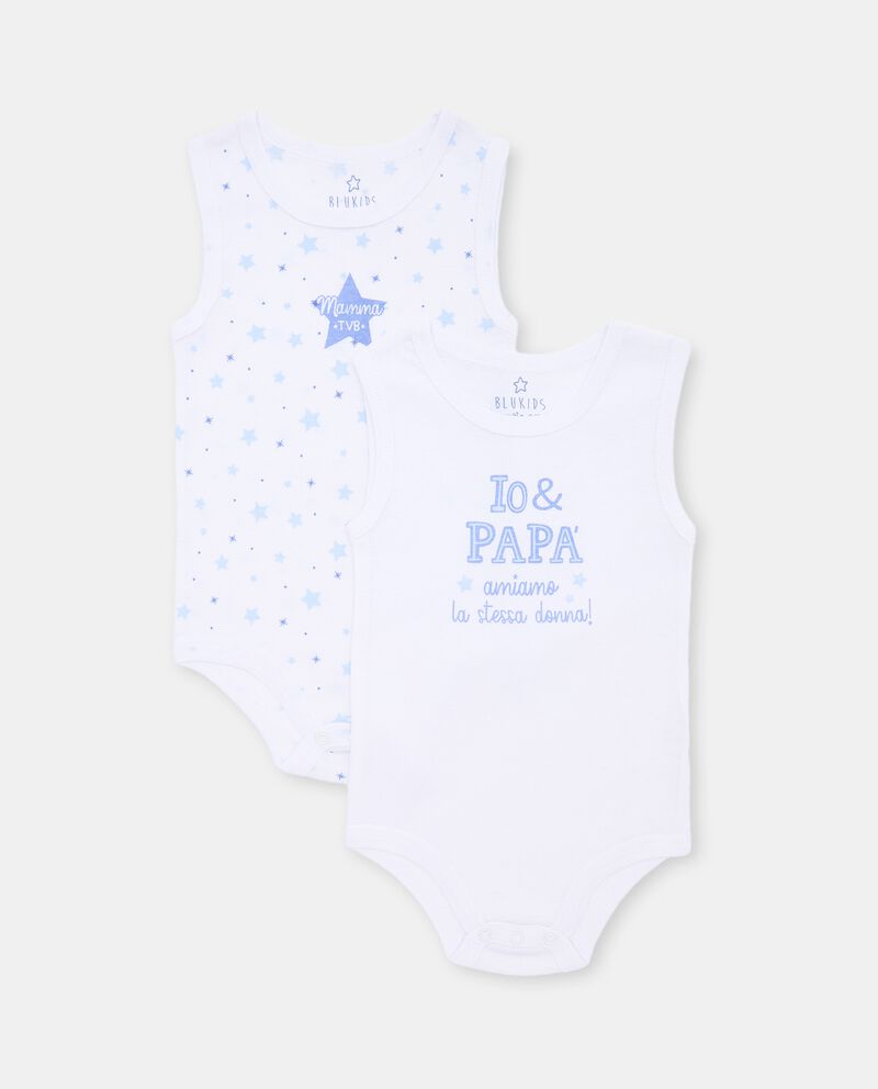 Pack 2 body Festa del Papà in puro cotone neonato cover
