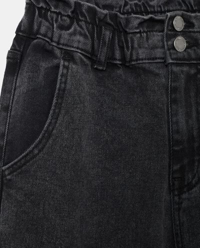 Jeans cropped con vita elasticizzata donna detail 1